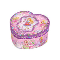 Heart Shaped Musical Jewelry Box Fairy