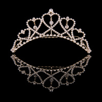 Medium Heart Tiara Gold