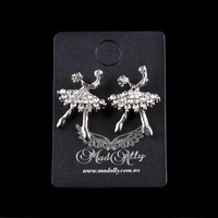 Diamante Ballerina Earrings