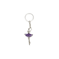 Ballerina Keyring- Purple 
