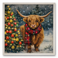 Light Up Frame; Christmas Highland