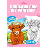 Highland Cow DIY Painting