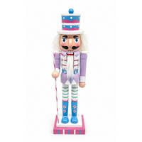 Christmas Lilac Nutcracker 25cm