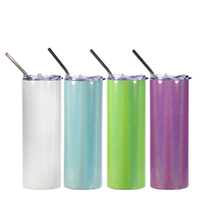 Sparkling Skinny Tumbler With Straw