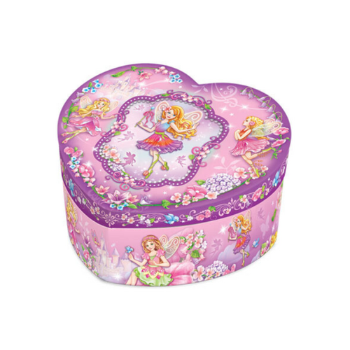 Heart Shaped Musical Jewelry Box Fairy