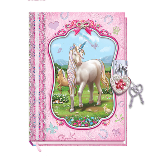 Diary with Lock Unicorn