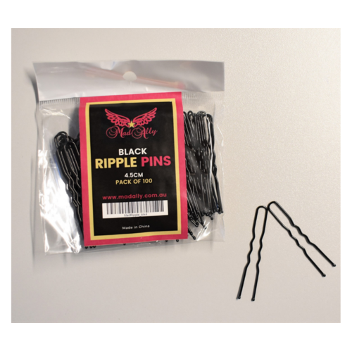 Ripple Pins Black 4.5cm