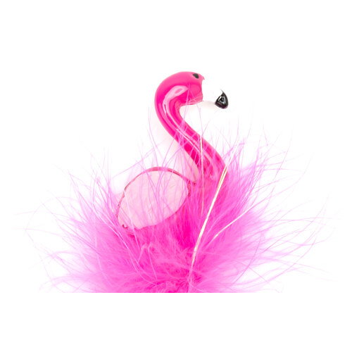 Flamingo Fluffy Pen Hot Pink