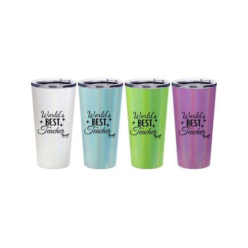 Sparkling Tumbler Teacher; Violet