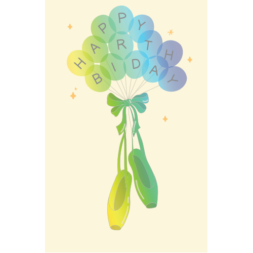 Happy Birthday Yellow Gift Tag